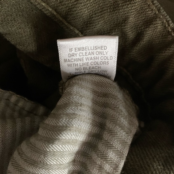 NWOT Carmar Distressed Army Green Jean - Picture 8 of 8